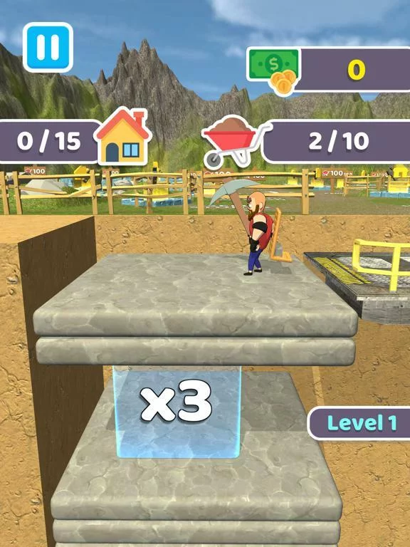 Изображение игры: Block Breaker Miner