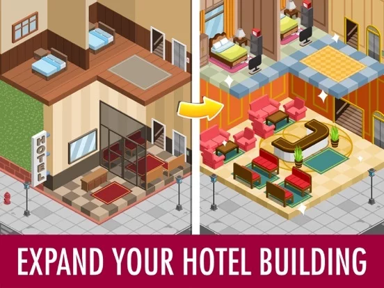 Изображение игры: Hotel Tycoon Empire: Idle Game