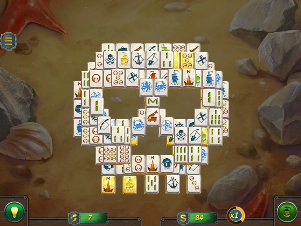Изображение игры: Mahjong Gold 2. Pirates Island