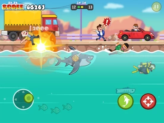 Изображение игры: Shark Bounce