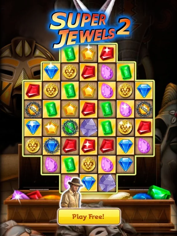Изображение игры: Jewel Games Quest 2 - Match 3#
