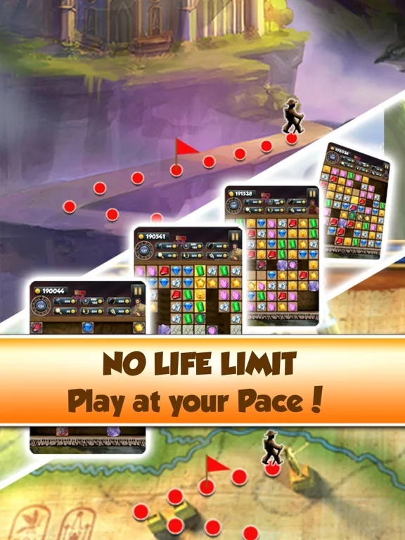 Изображение игры: Jewel Games Quest 2 - Match 3#