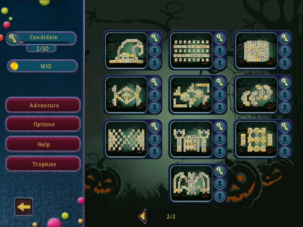 Изображение игры: Halloween Night Mahjong 2