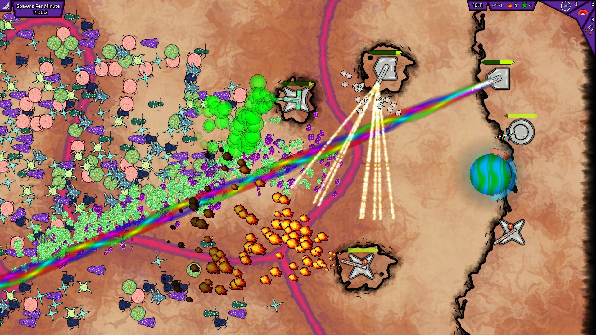Изображение игры: Swarming Planet
