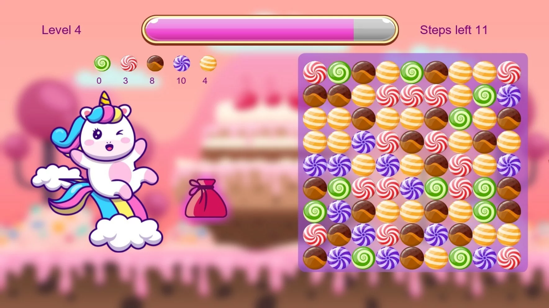 Изображение игры: Unicorn and Sweets
