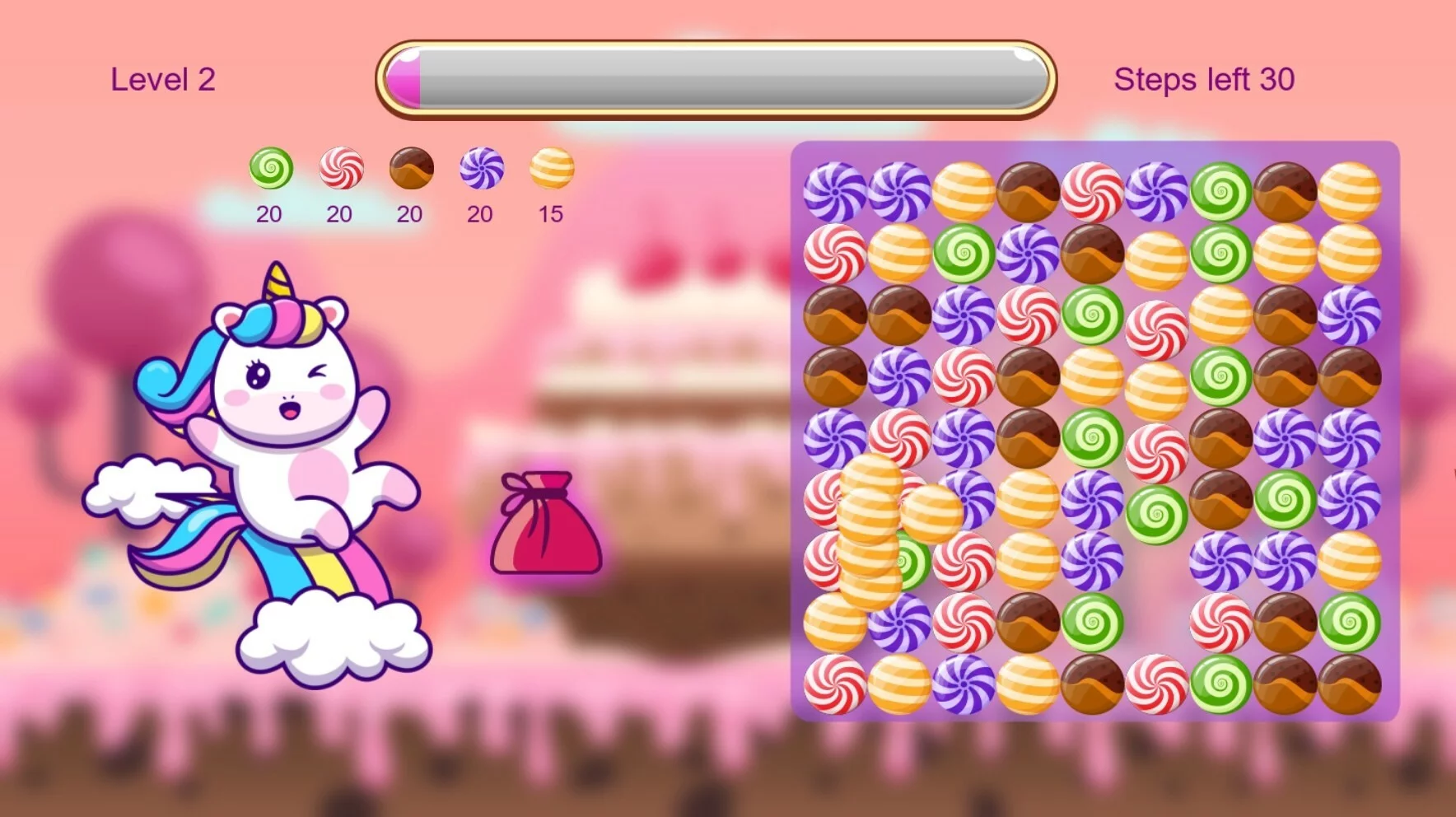 Изображение игры: Unicorn and Sweets