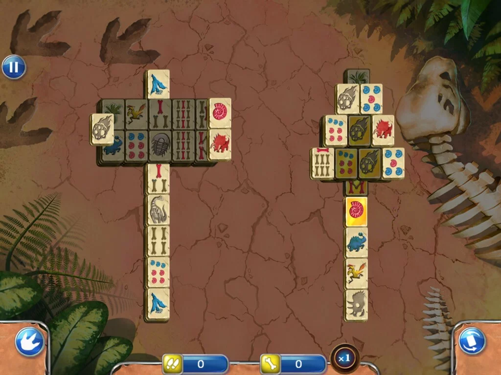 Изображение игры: Jurassic mahjong