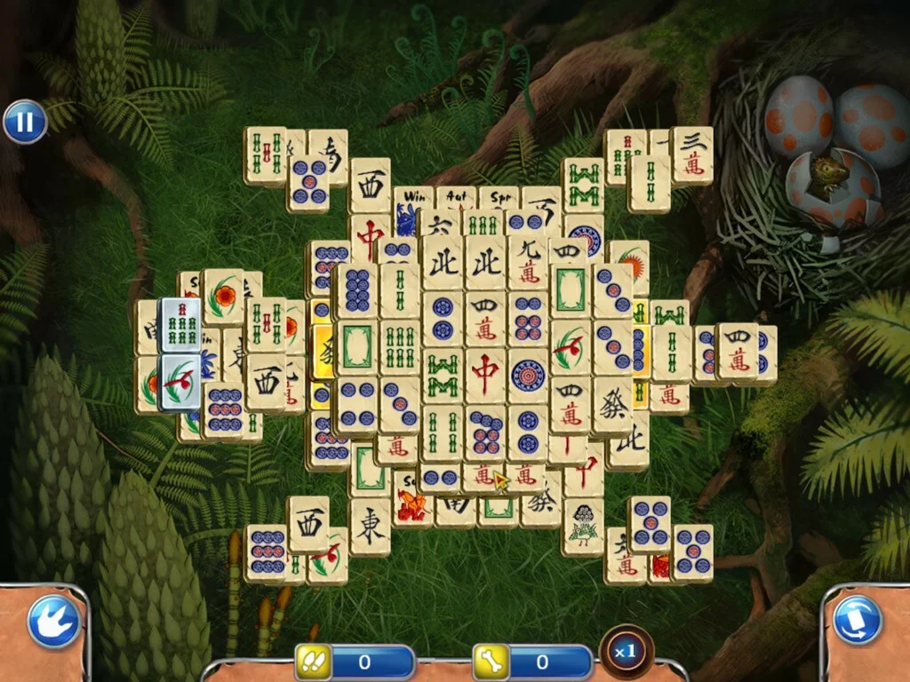 Изображение игры: Jurassic mahjong