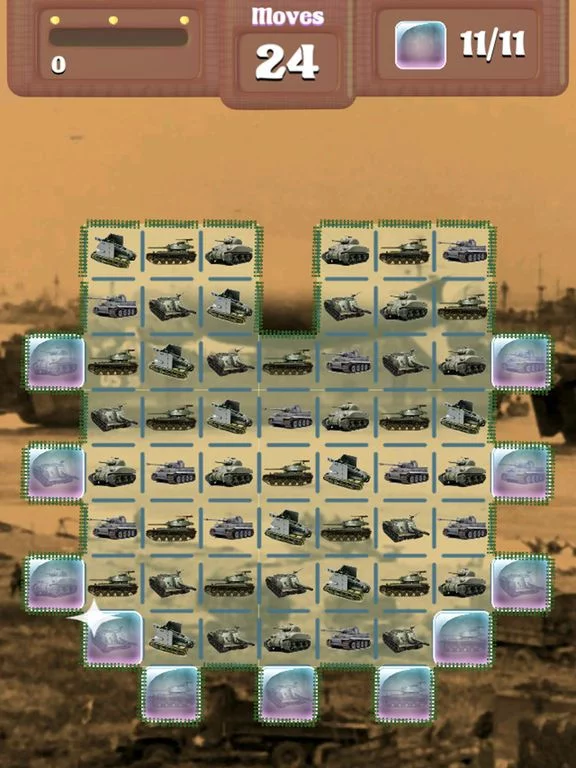 Изображение игры: World War II - Tanks Match Three