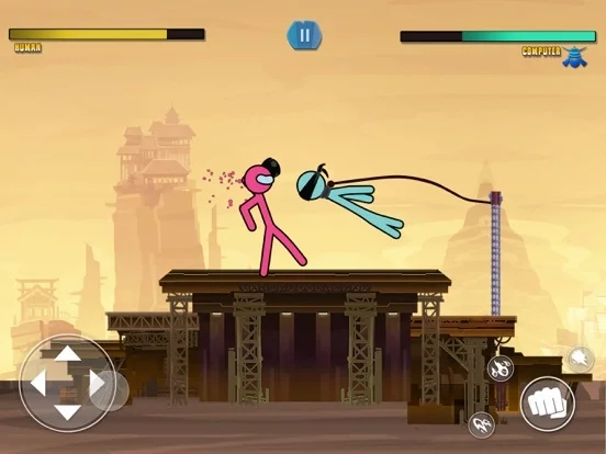 Изображение игры: Slap Stick Fight: Stickman War