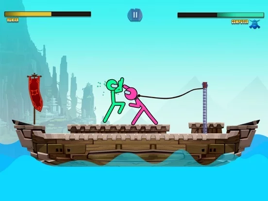 Изображение игры: Slap Stick Fight: Stickman War