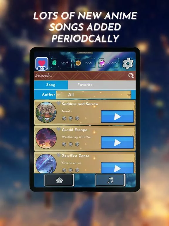 Изображение игры: Magic Piano Tile Anime