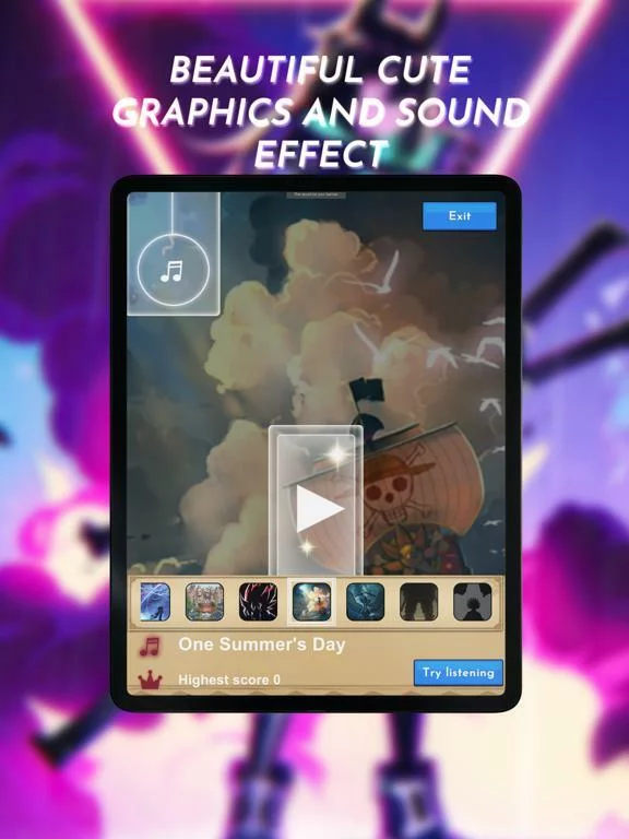 Изображение игры: Magic Piano Tile Anime