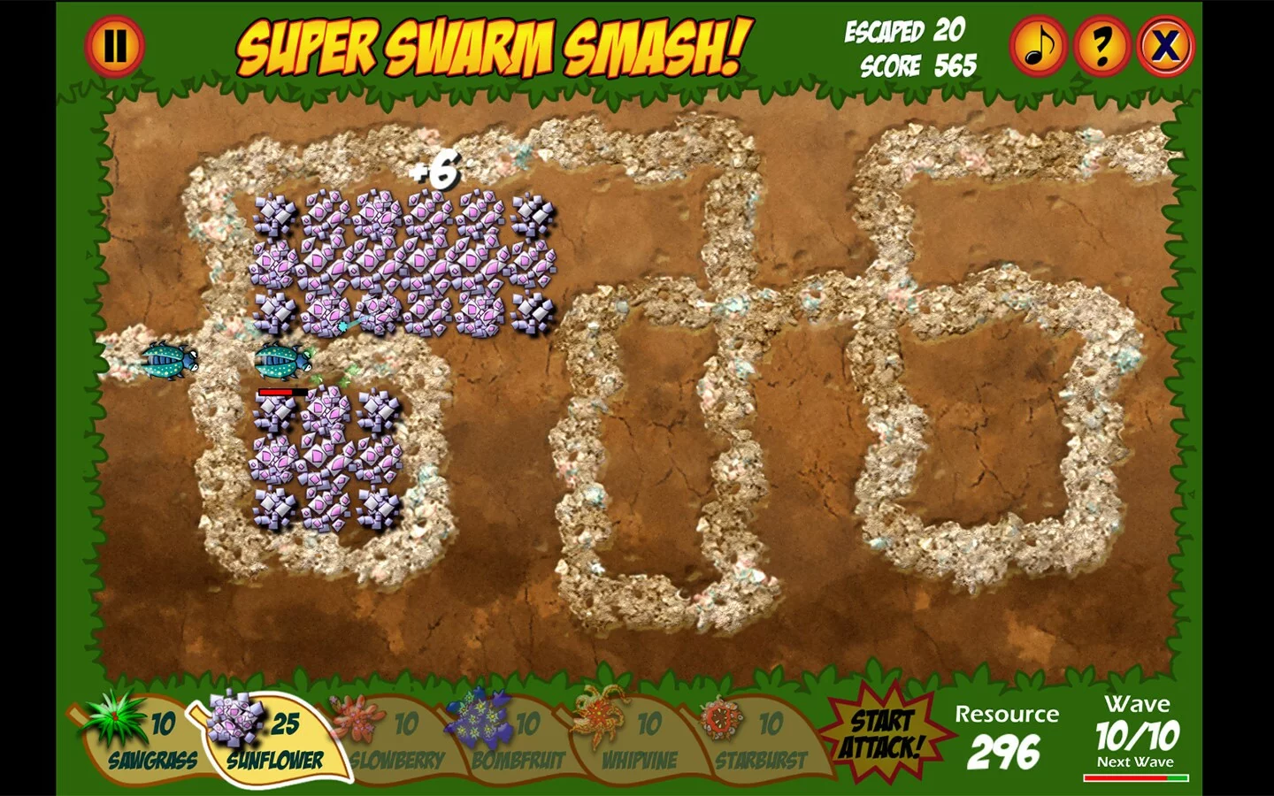 Изображение игры: Super Swarm Smash