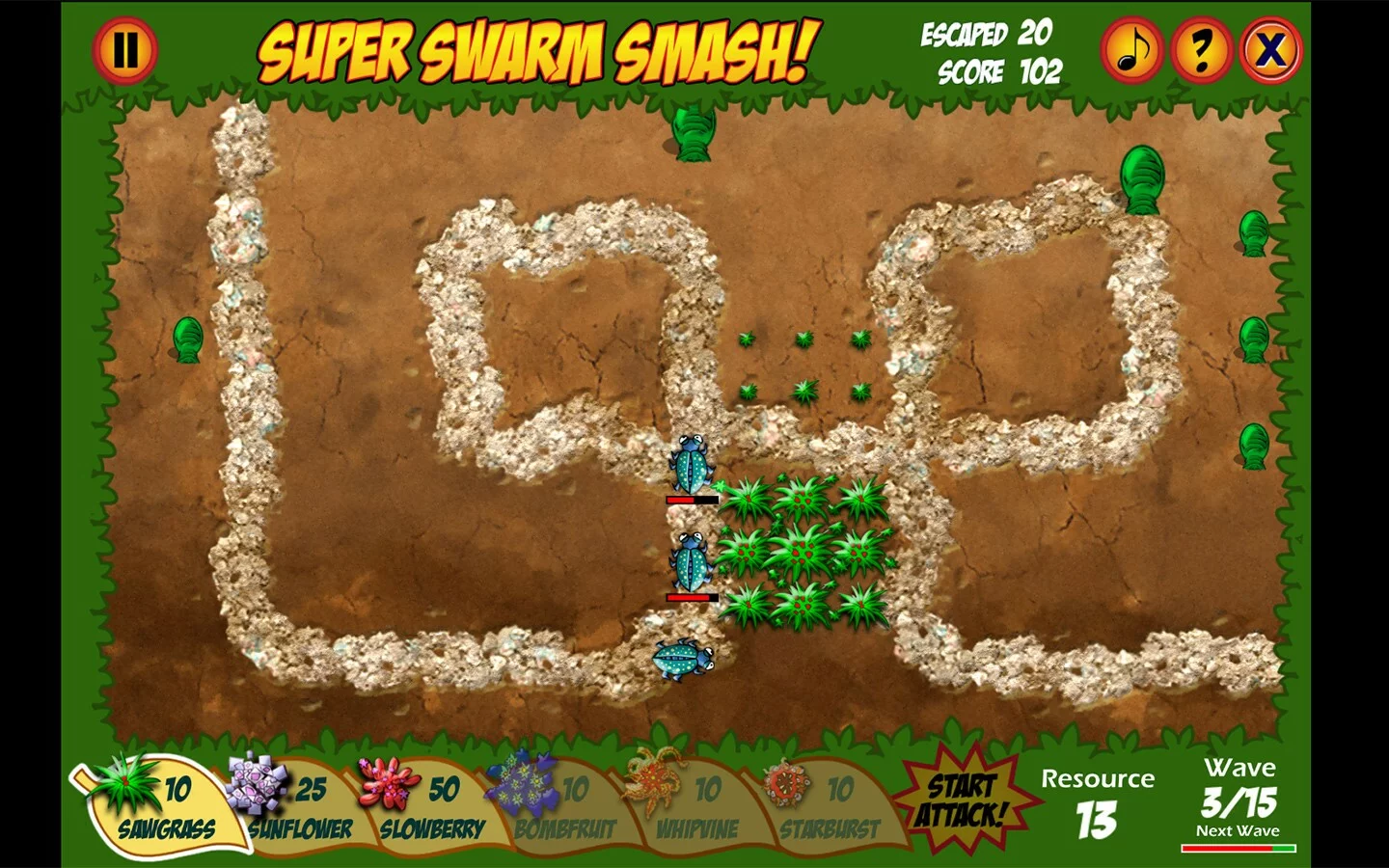 Изображение игры: Super Swarm Smash