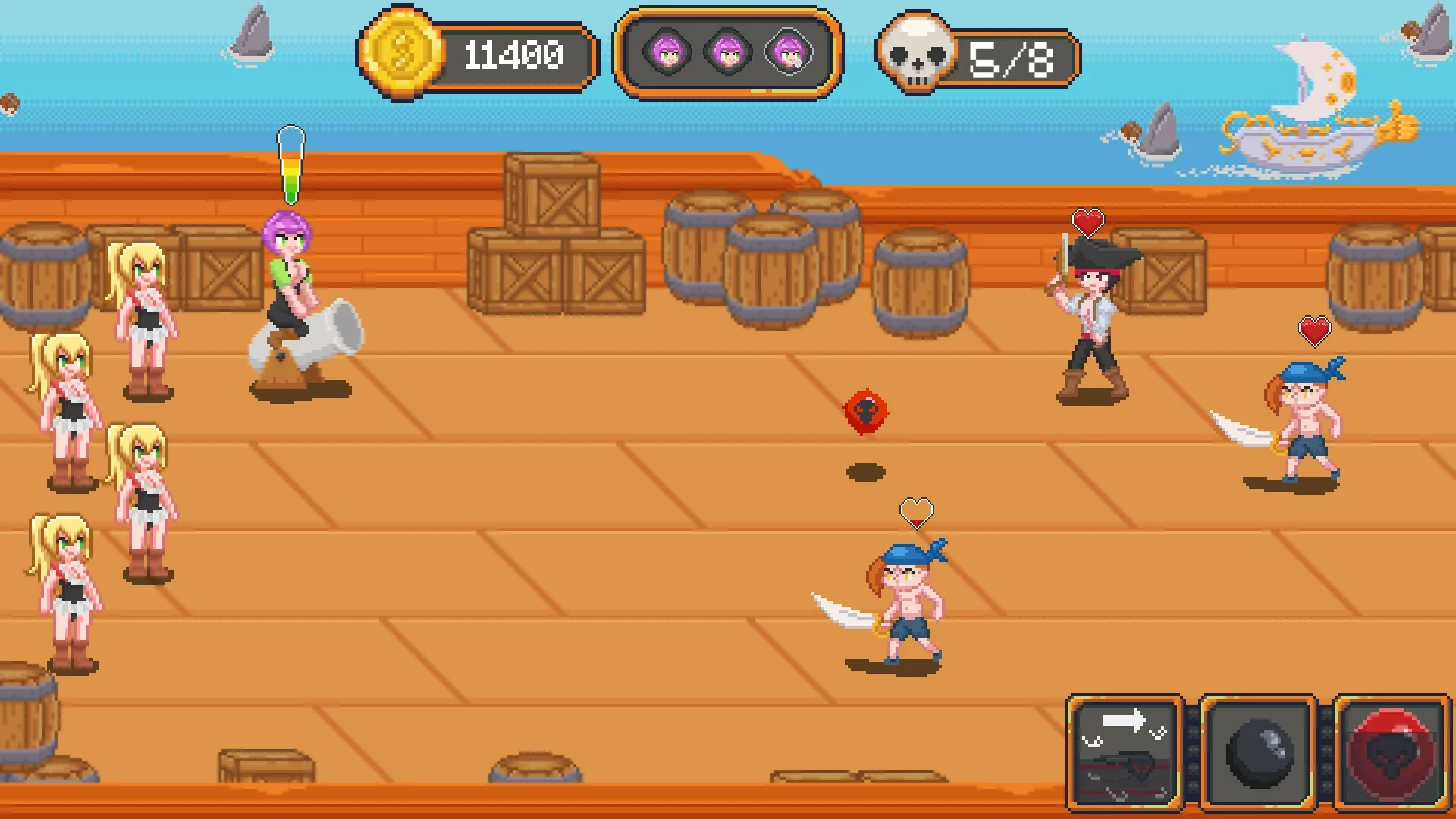 Изображение игры: Plunderers Adventures: Sea of Whores