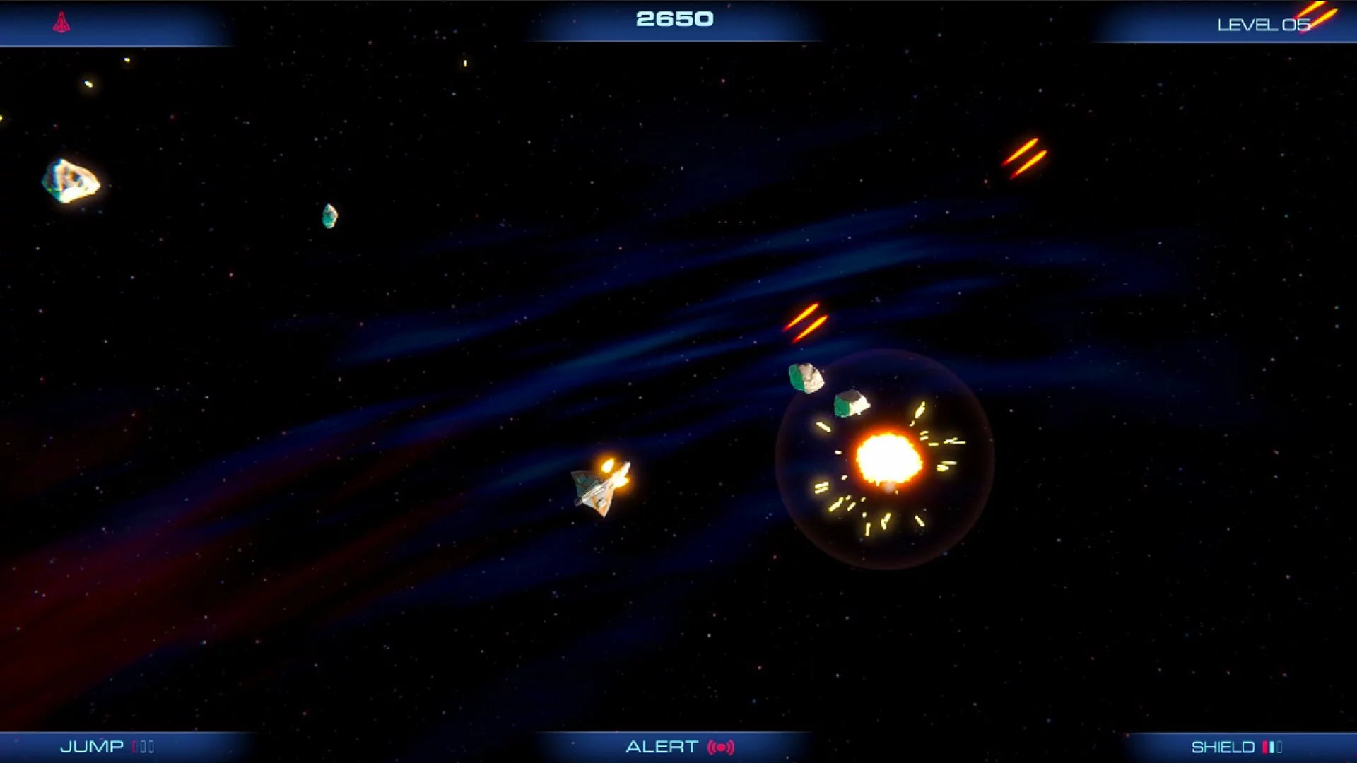 Изображение игры: Battle Star Asteroids