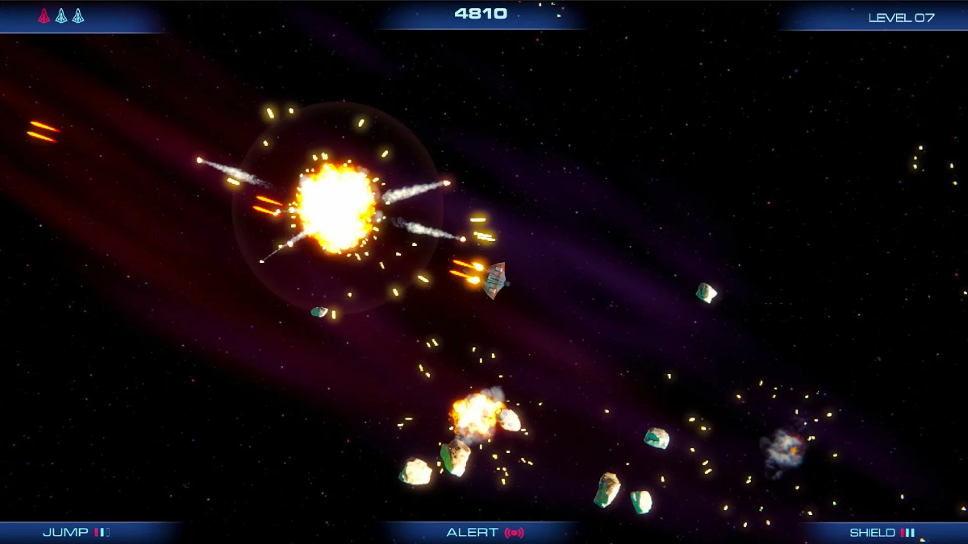 Изображение игры: Battle Star Asteroids