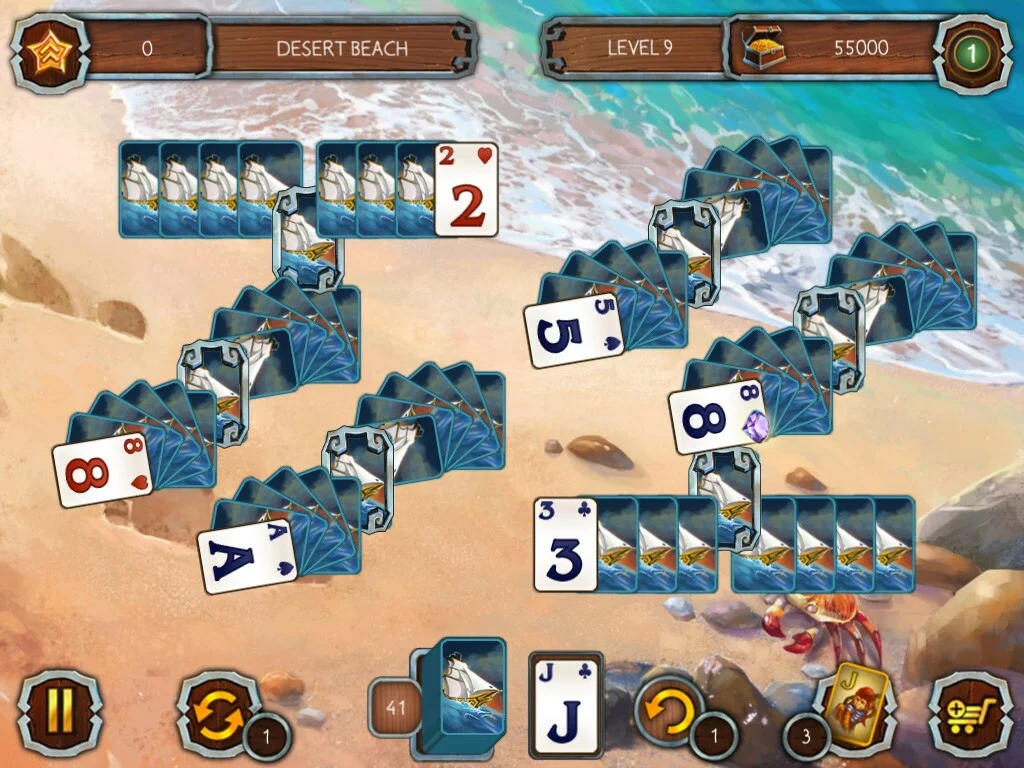 Изображение игры: Solitaire Legend of the Pirates 2