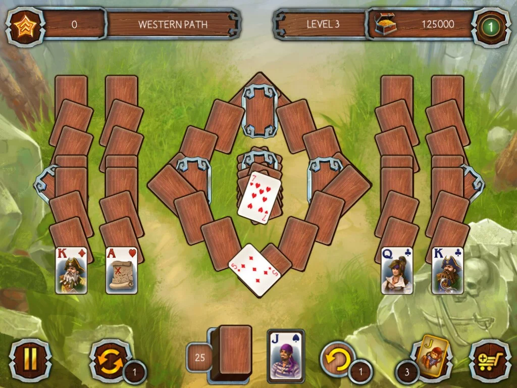 Изображение игры: Solitaire Legend of the Pirates 2