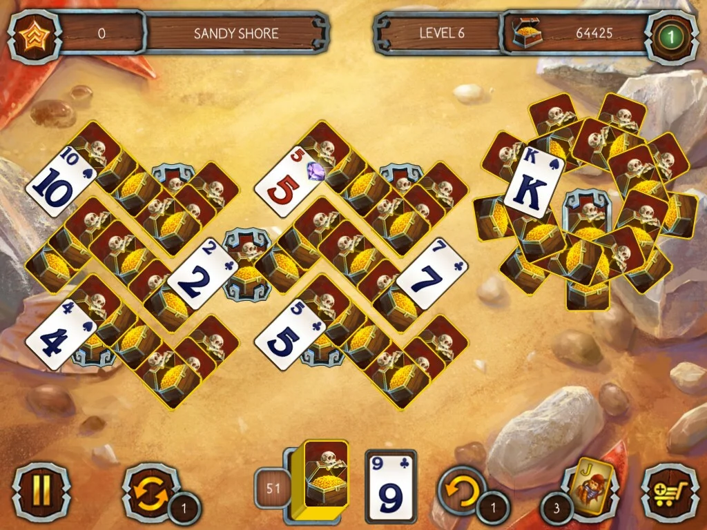 Изображение игры: Solitaire Legend of the Pirates 2