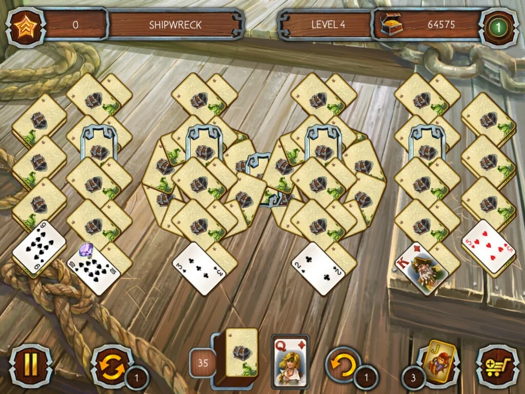 Изображение игры: Solitaire Legend of the Pirates 2