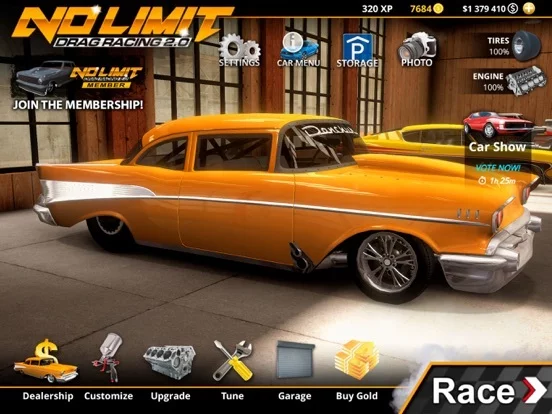 Изображение игры: No Limit Drag Racing 2