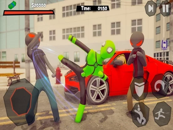 Изображение игры: Stickman Spider -Rope Hero Sim