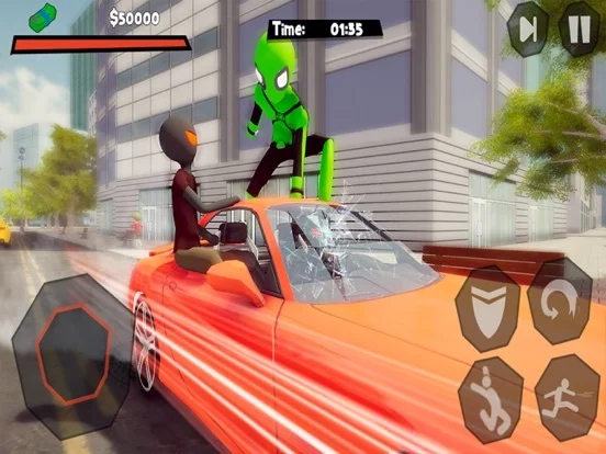 Изображение игры: Stickman Spider -Rope Hero Sim