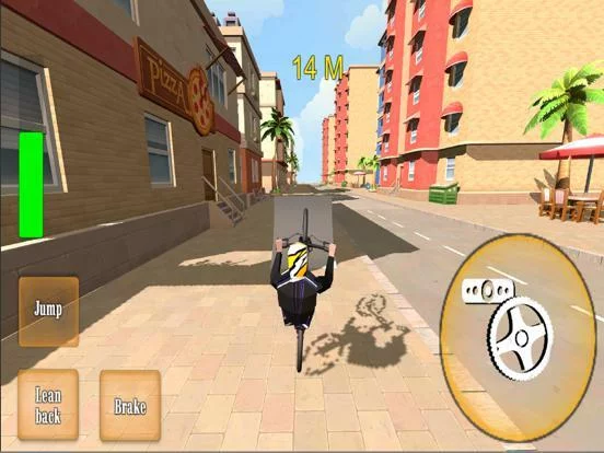 Изображение игры: Wheelie Bike 3D - BMX stunts