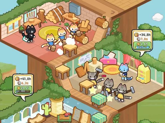 Изображение игры: Cat Tycoon: Furniture Maker