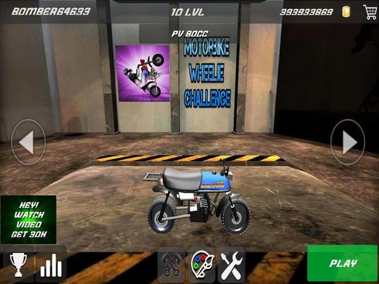 Изображение игры: Motorbike Wheelie Challenge