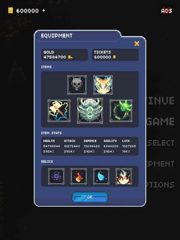 Изображение игры: Hero's Quest: Automatic RPG