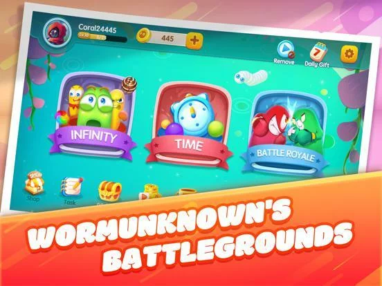 Изображение игры: Worms Dash
