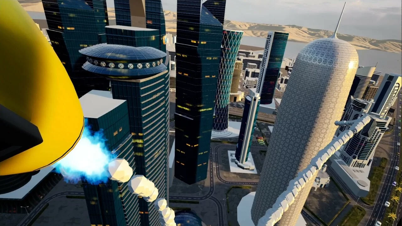 Изображение игры: Jetpack City Action VR