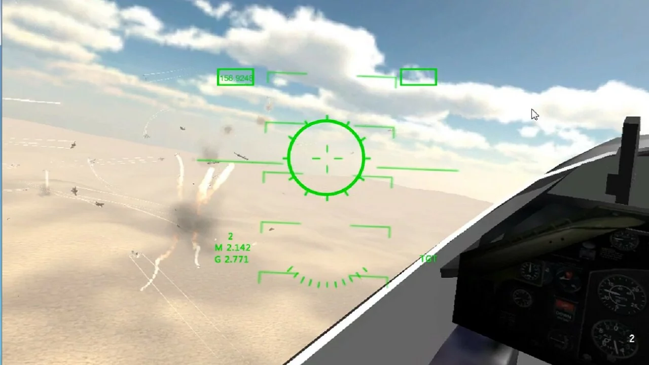 Изображение игры: VR Fighter Jets War
