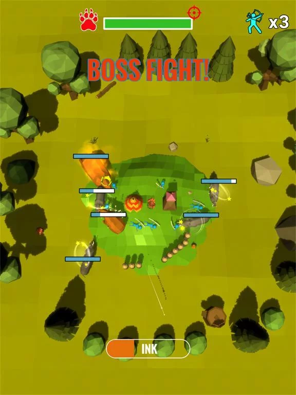 Изображение игры: Draw Defense3D!