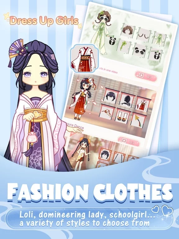 Изображение игры: Dress Up Girls-fun games