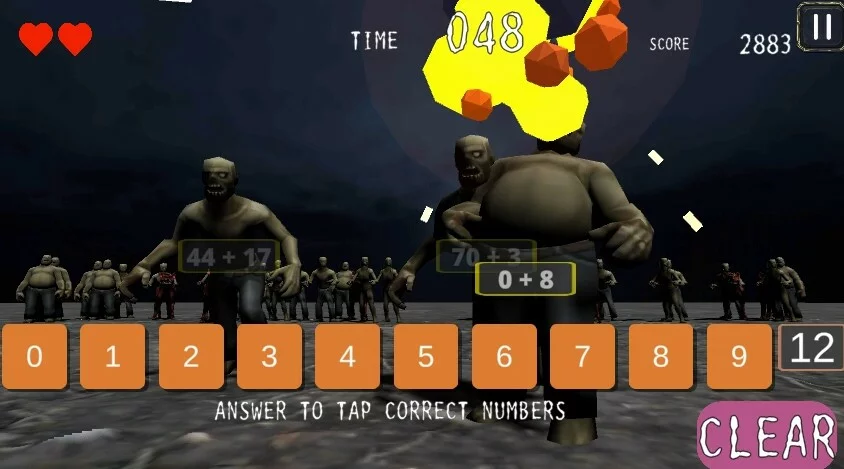 Изображение игры: ZOMBIE MATHters
