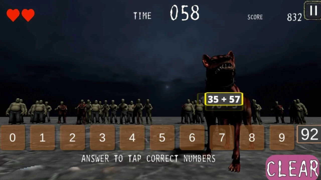 Изображение игры: ZOMBIE MATHters