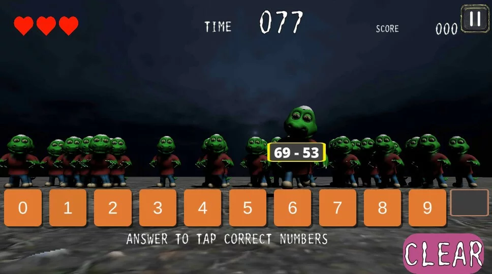 Изображение игры: ZOMBIE MATHters