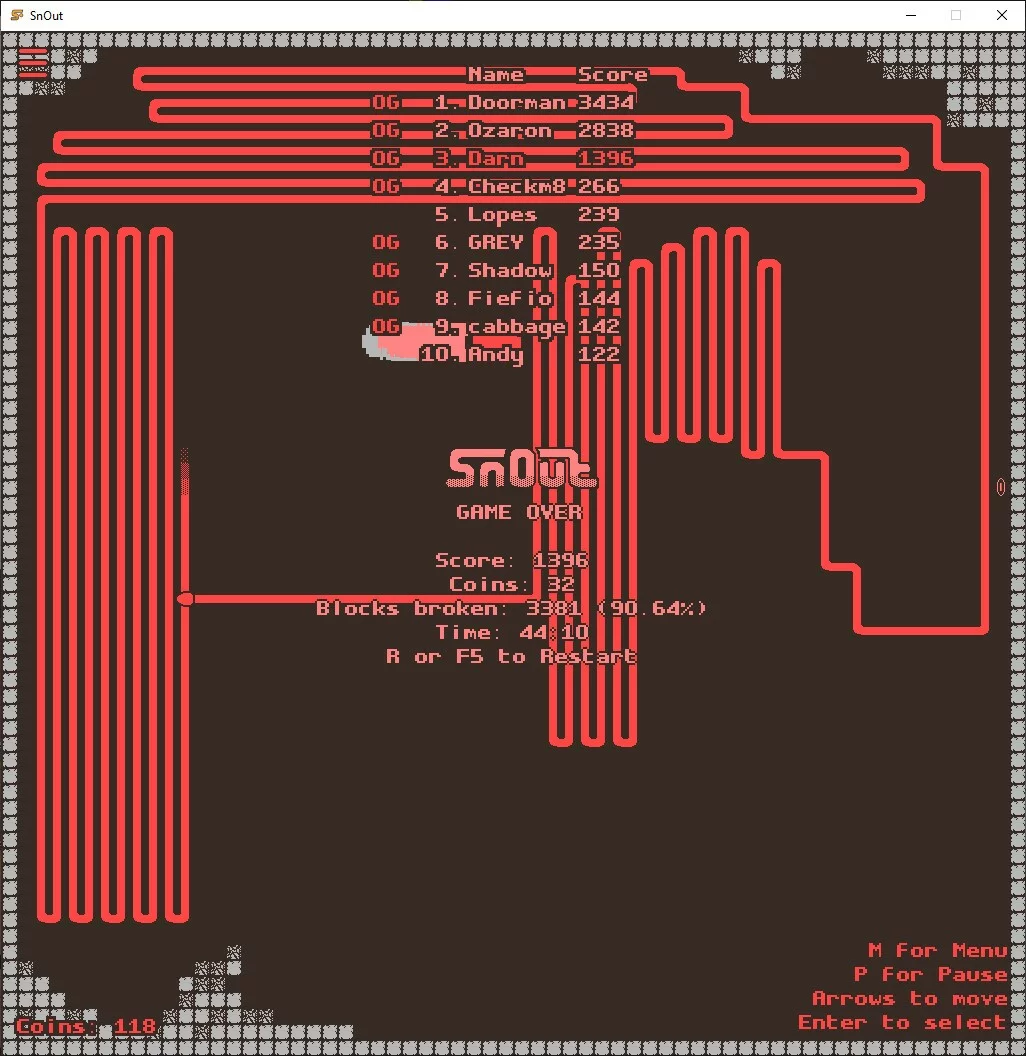 Изображение игры: SnOut