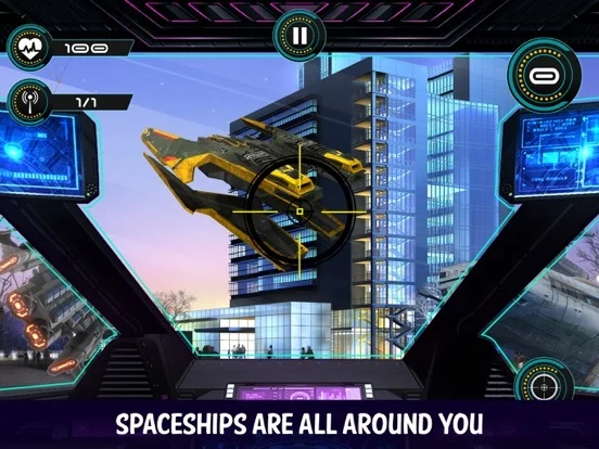 Изображение игры: AR Spaceship Shooting Rider