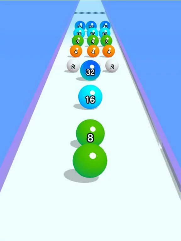 Изображение игры: Ball Run 2048