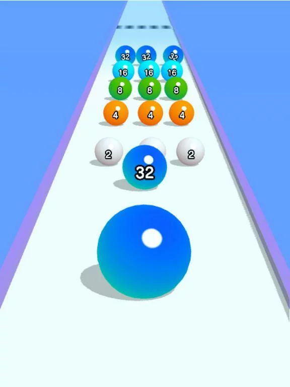 Изображение игры: Ball Run 2048