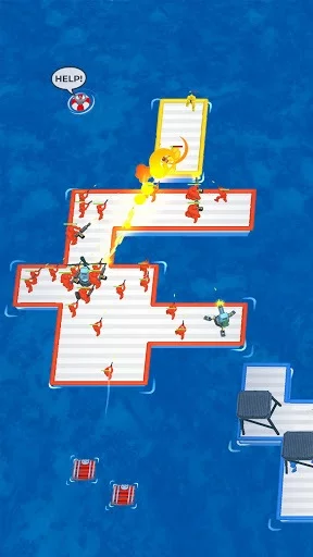 Изображение игры: War of Rafts: Crazy Sea Battle