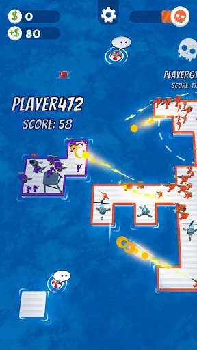 Изображение игры: War of Rafts: Crazy Sea Battle