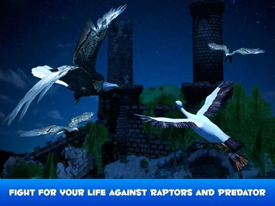 Изображение игры: Flying Stork Simulator: Bird Life 3D