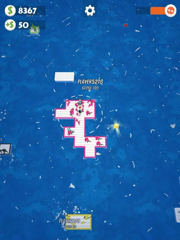 Изображение игры: War of Rafts: Naval Battle