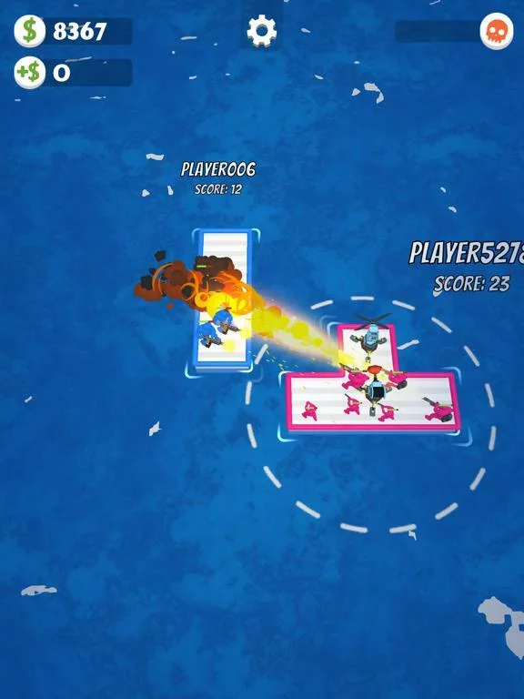 Изображение игры: War of Rafts: Naval Battle